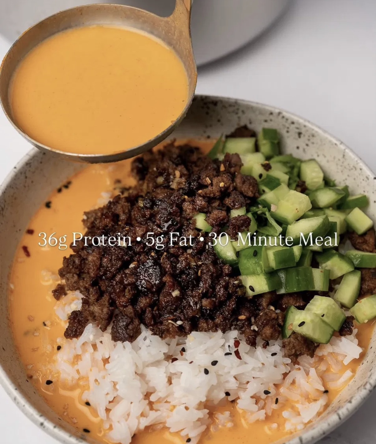 Creamy Gochujang Beef Bowls