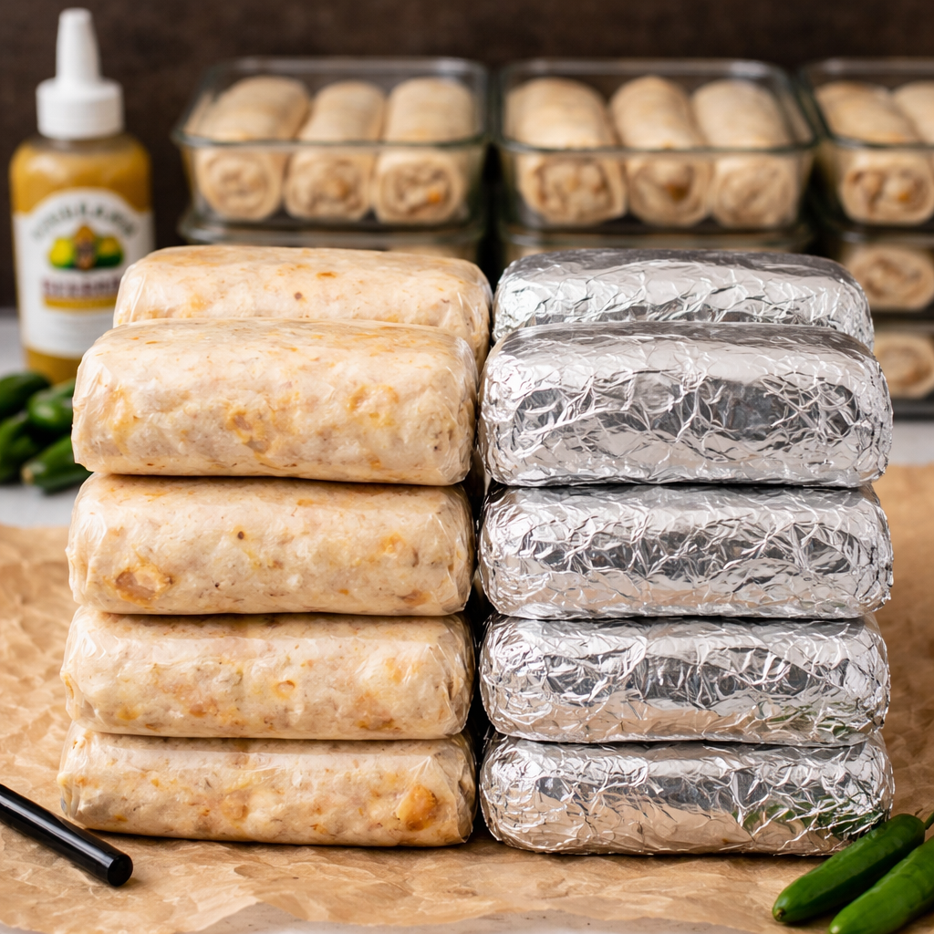 Green Chile Chicken & Black Bean Burritos